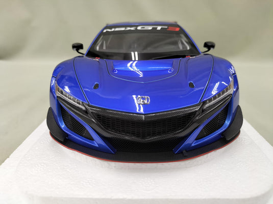 AUTOart 1/18 Honda NSX GT3 Hyper Blue Scale Model Car– Used