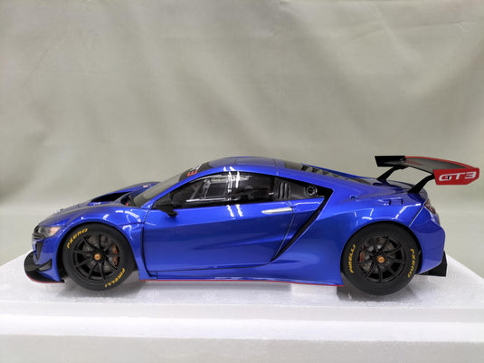 AUTOart 1/18 Honda NSX GT3 Hyper Blue Scale Model Car– Used