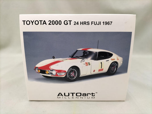 AUTOart 1/18 Toyota 2000GT 24HRS FUJI 1967 1/18 Scale Car– Used