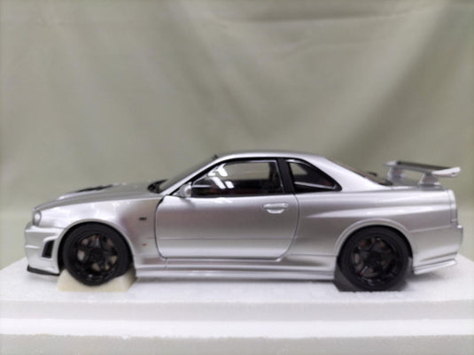 AUTOart Silver NISMO R34 GT-R Z-TUNE 1/18 Scale Car– Used