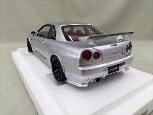 AUTOart Silver NISMO R34 GT-R Z-TUNE 1/18 Scale Car– Used