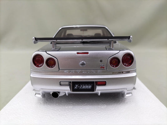 AUTOart Silver NISMO R34 GT-R Z-TUNE 1/18 Scale Car– Used