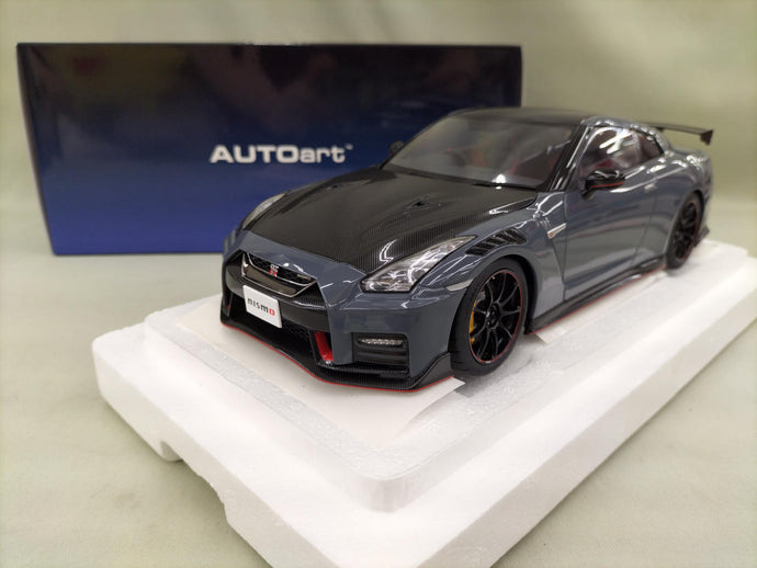 AUTOart Stealth Gray GT-R R35 NISMO SPECIAL EDITION 1/18 Scale Car– Used