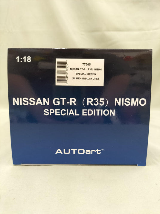 AUTOart Stealth Gray GT-R R35 NISMO SPECIAL EDITION 1/18 Scale Car– Used