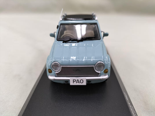 KYOSHO AQUA GRAY NISSAN PAO 1/43 Scale Model Car– Used
