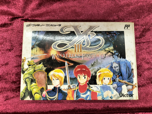 VICTOR Ys III: Wanderers from Ys VFR-Q8-12 Japanese Version -Used