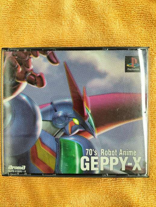 AROMA '70s Robot Anime Geppy-X PS soft Japanese Version -Used