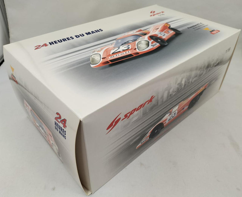 Laden Sie das Bild in Galerie -Viewer, SPARK [18LM71] Porsche 917 K Le Mans Winner 1971 1/18 Scale Car– Used
