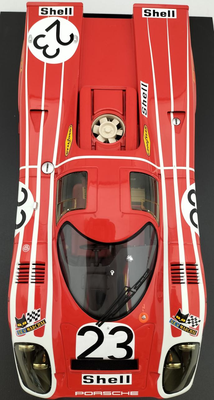 Laden Sie das Bild in Galerie -Viewer, SPARK [18LM71] Porsche 917 K Le Mans Winner 1971 1/18 Scale Car– Used

