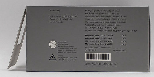 MERCEDES BENZ A-Klasse Black 1/43 Scale Car– Used