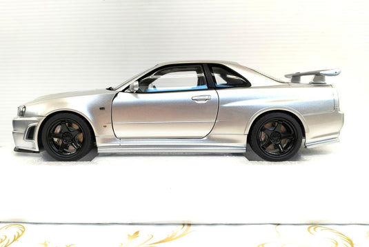 AUTOart NISMO R34 GT-R Z-TUNE Silver 1/18 Diecast Car– Used