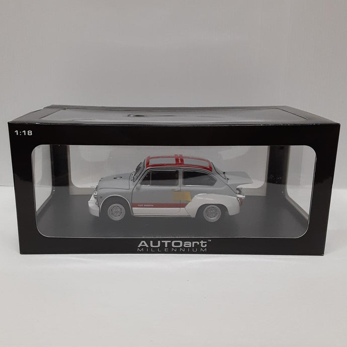 AUTOart Fiat Abarth 1000 TCR (Gray/Red) 1/18 Scale Diecast Car– Used