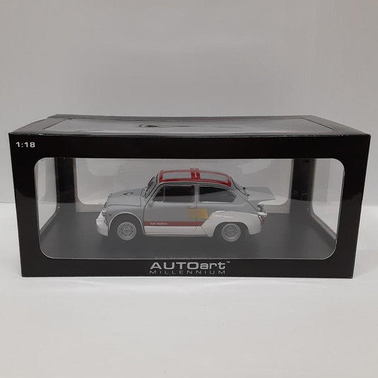 AUTOart Fiat Abarth 1000 TCR (Gray/Red) 1/18 Scale Diecast Car– Used