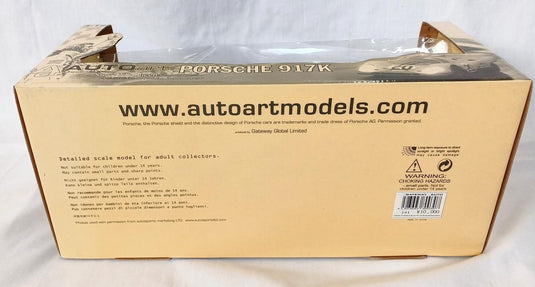 AUTOART Porsche 917K Diecast Car 1/18 Scale– Used