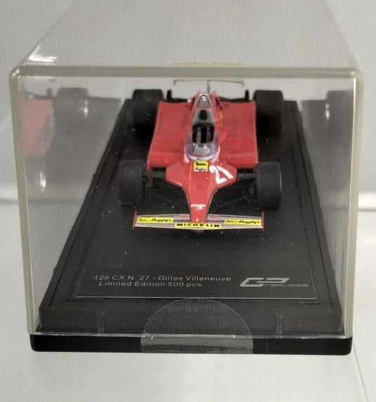 TOPMARQUES 1/43 Ferrari 126C2 #27 G. Villeneuve– Used