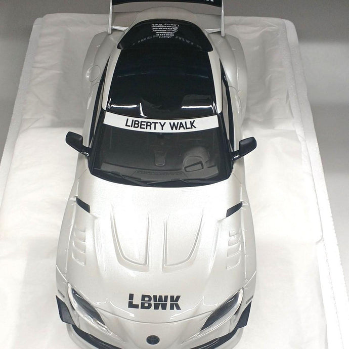 TSM LB WORKS Supra White 1/18 Scale Car– Used