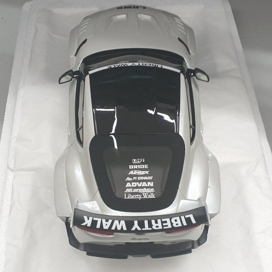 TSM LB WORKS Supra White 1/18 Scale Car– Used