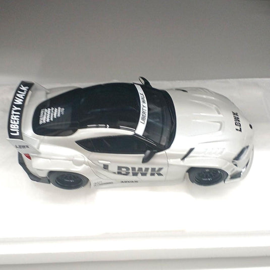 TSM LB WORKS Supra White 1/18 Scale Car– Used