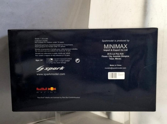 SPARK 1/18 REDBULL RACING HONDA RB16B Scale Car– Used