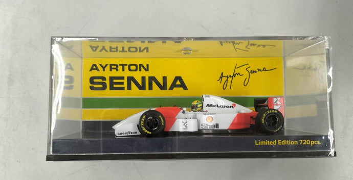 MINICHAMPS McLaren FORD MP4/8 1/43 AYRTON SENNA Scale Car– Used