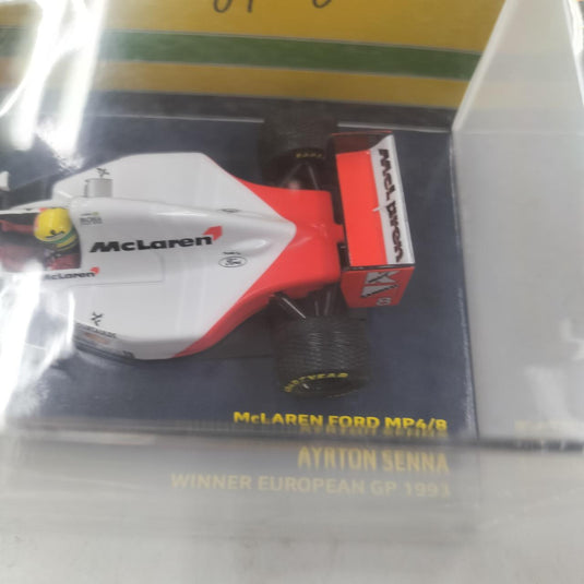 MINICHAMPS McLaren FORD MP4/8 1/43 AYRTON SENNA Scale Car– Used