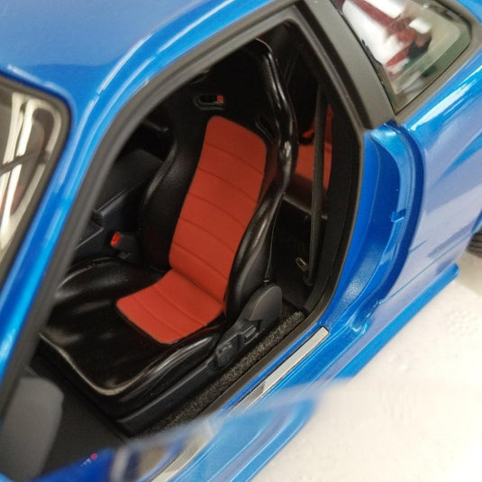 AUTOart 1/18 Nismo R34 GT-R Z-tune (Bayside Blue/Carbon Black Hood)– Used