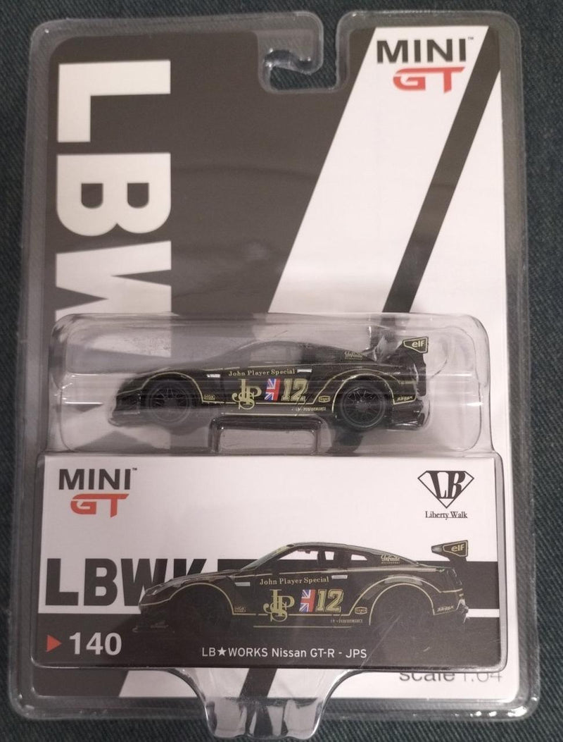 Laden Sie das Bild in Galerie -Viewer, MINI GT [Unopened] NISSAN GT-R JPS 1/64 Scale Car– Used
