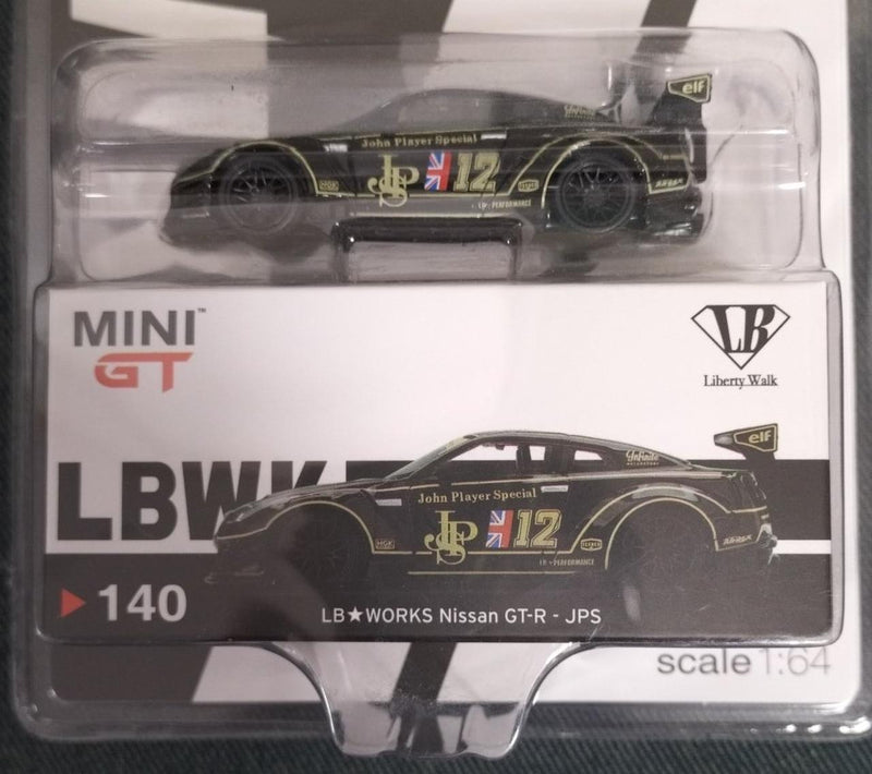 Laden Sie das Bild in Galerie -Viewer, MINI GT [Unopened] NISSAN GT-R JPS 1/64 Scale Car– Used
