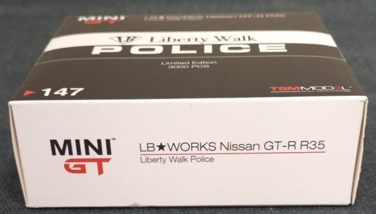 MINI GT NISSAN GT-R R35 POLICE CAR 1/64 Scale Car– Used