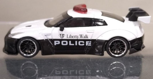 MINI GT NISSAN GT-R R35 POLICE CAR 1/64 Scale Car– Used