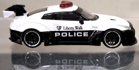 MINI GT NISSAN GT-R R35 POLICE CAR 1/64 Scale Car– Used