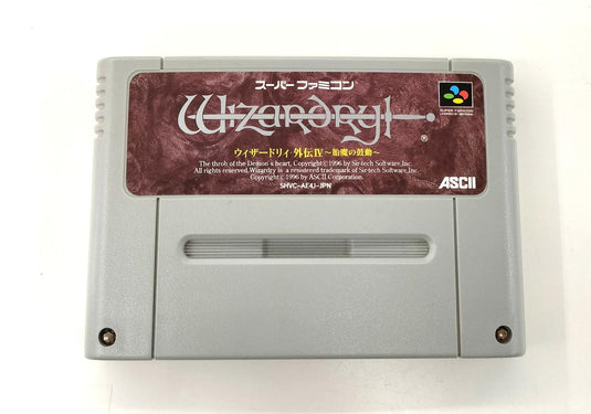 ASCII Wizardry Gaiden IV: Throb of the Demon's Heart Super Famicom (SFC) soft SHVC-AE4J-JPN Japanese Version -Used