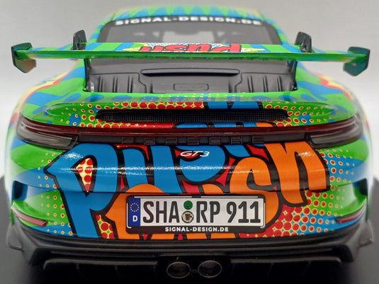 SPARK PORSCHE 911 (992) GT3 "PUSH PUSH" 1/18 Scale Car– Used