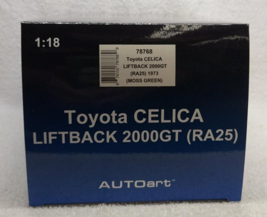 AUTOart Toyota Celica Liftback 2000GT (RA25) 1/18 Scale Car– Used