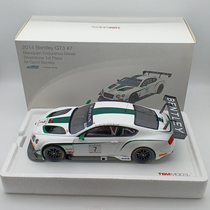 TSM MODEL 1:18 TSM 2014 BENTLEY GT3 Scale Model Car– Used