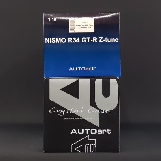 AUTOart NISMO R34 GT-R Z-TUNE (with Display Case) 1/18 Diecast Car– Used