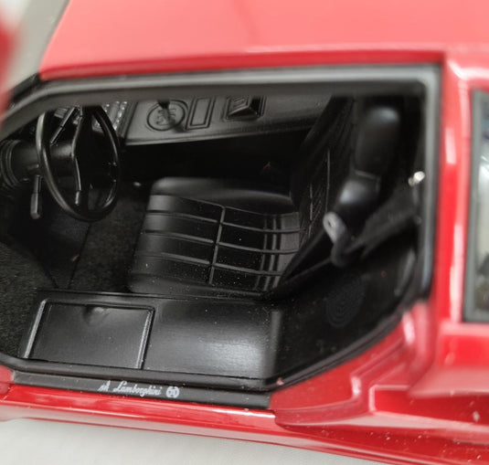AUTOart 1/18 Lamborghini Countach 25th Anniversary (Red) Scale Car– Used
