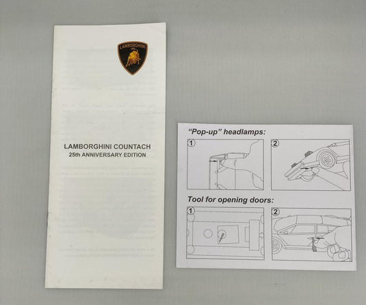 AUTOart 1/18 Lamborghini Countach 25th Anniversary (Red) Scale Car– Used