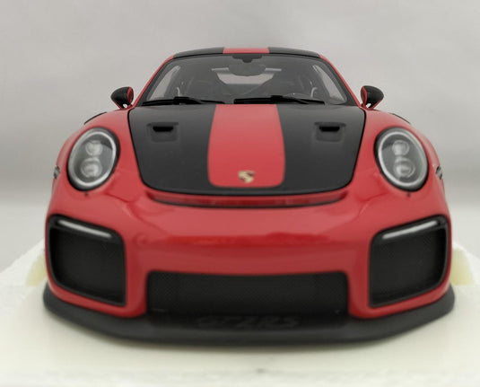 AUTOart [78173] 1/18 Porsche 911 (991.2) GT2 RS Weissach Package Scale Car– Used