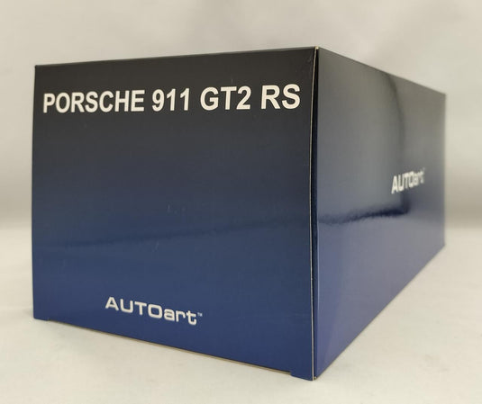AUTOart [78173] 1/18 Porsche 911 (991.2) GT2 RS Weissach Package Scale Car– Used