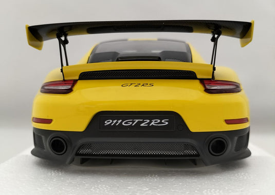 AUTOart [78172] 1/18 Porsche 911 (991.2) GT2 RS Weissach Package Scale Car– Used