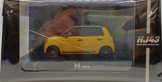 HOBBY JAPAN PREMIUM YELLOW PEARL II 1/43 HONDA N-ONE RS 1/43 Scale Model Car– Used