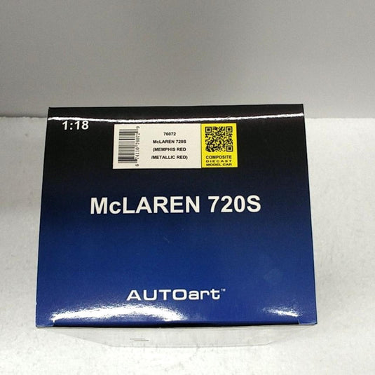 AUTOart 76072 1/18 McLaren 720S in Red Diecast Model Car