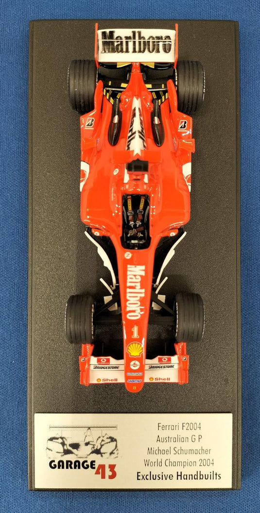TAMEO Ferrari F2004 Australian GP 2004 1/43 Scale Metal Kit Completed Model– Used