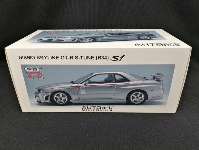 AUTOART NISMO SKYLINE GT-R S-TUNE (R34) 1/18 Scale– Used