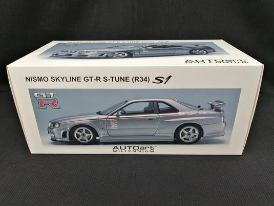 AUTOART NISMO SKYLINE GT-R S-TUNE (R34) 1/18 Scale– Used