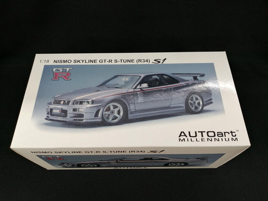 AUTOART NISMO SKYLINE GT-R S-TUNE (R34) 1/18 Scale– Used