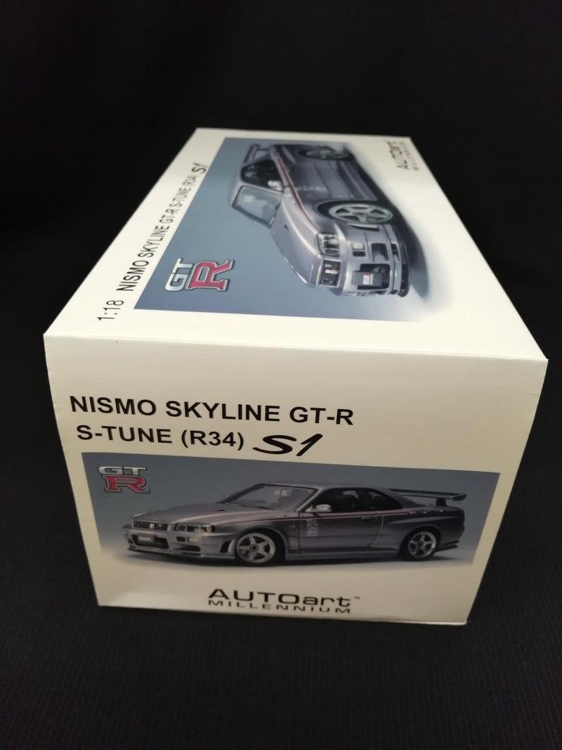 Load image into Gallery viewer, AUTOART NISMO SKYLINE GT-R S-TUNE (R34) 1/18 Scale– Used
