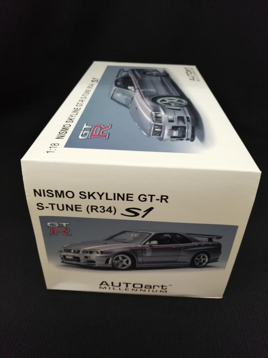 AUTOART NISMO SKYLINE GT-R S-TUNE (R34) 1/18 Scale– Used
