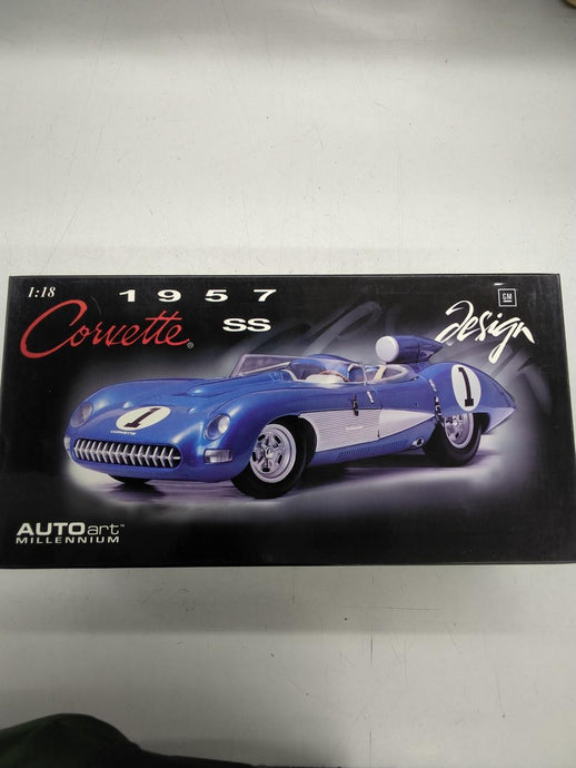 AUTOart 1/18 CHEVROLET CORVETTE SS 1957 (Blue)– Used